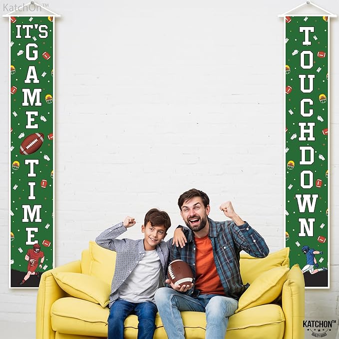KatchOn, XtraLarge Football Porch Banner - 72x12 Inch | Football