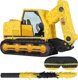 Excavator Pinatas Bundle with a Blindfold and Bat 16.5x11x4.7 inch