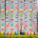 Easter Egg Party Decoration Garland 8pcs Pastel Rainbow Spring