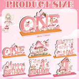CroBlissful 6 Pcs Fairy Wonderland Party Decorations Wood Fairy Table