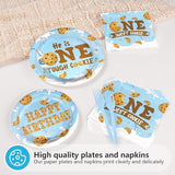 96Pcs Milk and Cookies 1st Birthday Decorations One Sweet Cookie