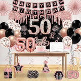 50th Birthday Decorations for Women 32pcs 50th Birthday Party