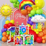First Birthday Decorations for Boy Girls, ONE Balloon Boxes with