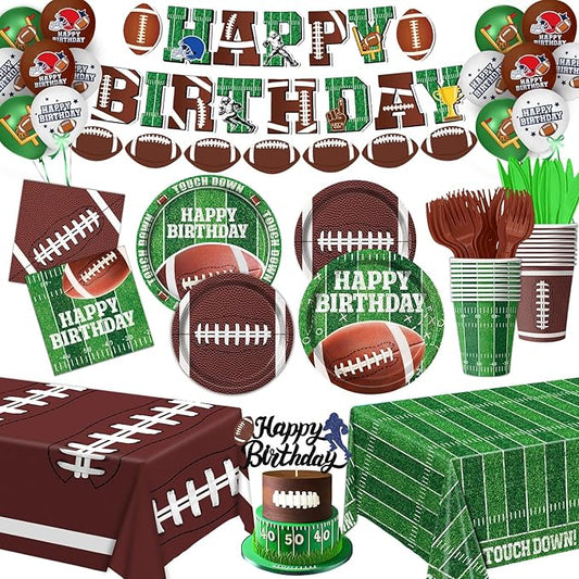 Football Birthday Party Decorations Football Party Supplies Includes