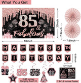 85th Birthday Decorations for Women 32PCS 85th Birthday Party