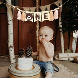 Bear One High Chair Banner Beary First Birthday Party Decorations