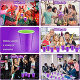 120 pcs 12 oz purple plastic cups Halloween Plastic cups purple Party