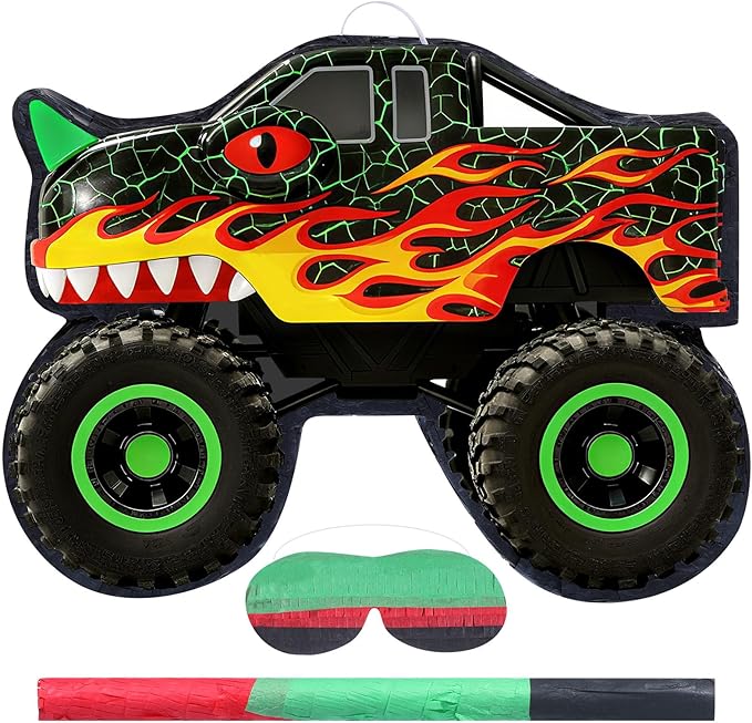Monster Truck Party Decorations Dinosaur Monster Truck Piñata Dino