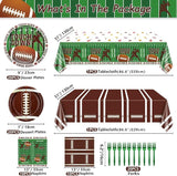 Football Party Decorations 82Pcs Supplies Including Plates Napkins