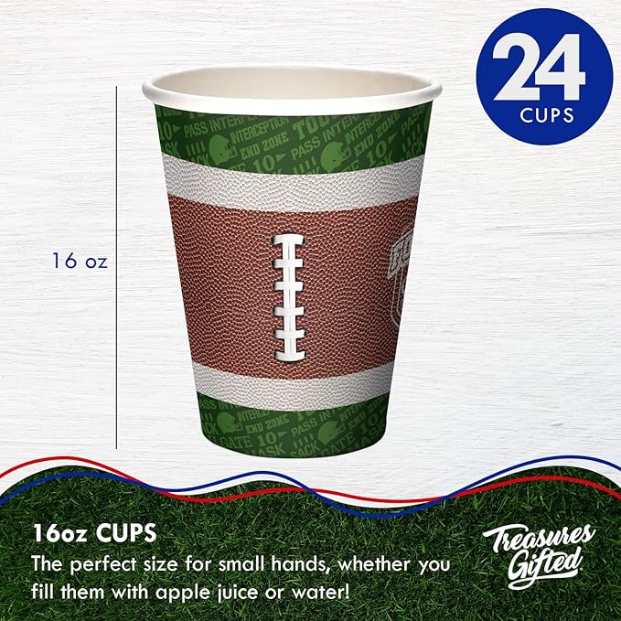 Treasures Gifted Football Party Decorations Serves 24 Dinnerware
