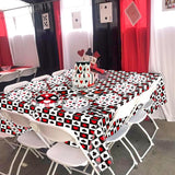 81Pcs Casino Party Decorations Poker Party Tableware Set Includes