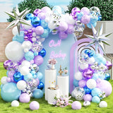 KARLURE Purple and Blue Balloon Arch Garland Kit for Girls Princess