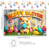 Easter Banner Polyester 43x70.86 Inches Banner Easter for