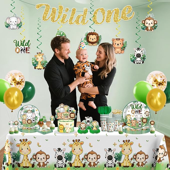 Xynic 211 Pcs Wild One Birthday Decorations Wild One 1st Birthday