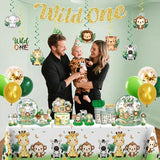 Xynic 211 Pcs Wild One Birthday Decorations Wild One 1st Birthday