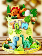 26 PCS Luxury Little Dinosaur Cake Decorations Dinosaur Cupcake
