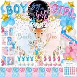 Buck or Doe Gender Reveal Decorations 169 PCs Boy or Girl Gender