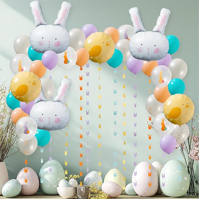 Easter Balloons for Easter Party Decorations Balloon Arch Kit Bunny