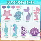 Mermaid Party Decorations Glitter Mermaid Table Centerpiece for