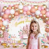 Princess Birthday Party Decorations Pink Princess Birthday Backdrop