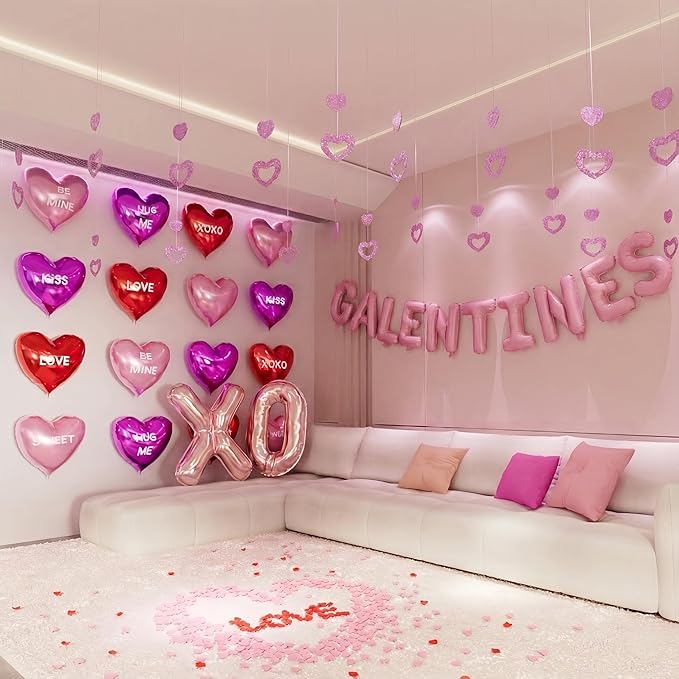 Happy Galentines Day Decorations for Party Supplies Heart Galentines #