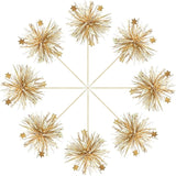 Gyufise 30Pcs Foil Firework Cupcake Toppers Happy Birthday Cake