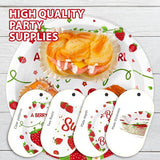 96Pcs Strawberry 1st Birthday Decorations for Girls Berry First
