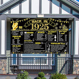DARUNAXY 101st Birthday Black Gold Party Decoration, Back in 1925