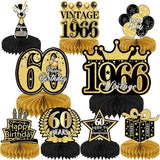 9Pcs 60th Birthday Party Decorations - 60th Birthday Decor Men Women