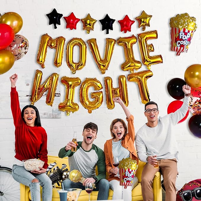 Movie Night Decorations 26 Pcs Movie Night Supplies Movie Theme