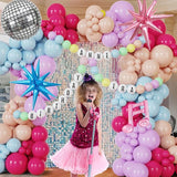 189Pcs Pink Purple Balloon Garland In My Teenage Princess Birthday