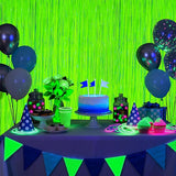 2 Pack Glow in The Dark Party Streamers, Neon Party Decorations