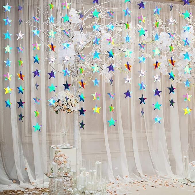 Patelai Glitter Star Garland Banner 2026 Graduation Decor 130 Feet #22