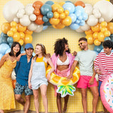 Here Comes the Son Balloon Arch Kit Retro Blue Yellow Boho Balloon
