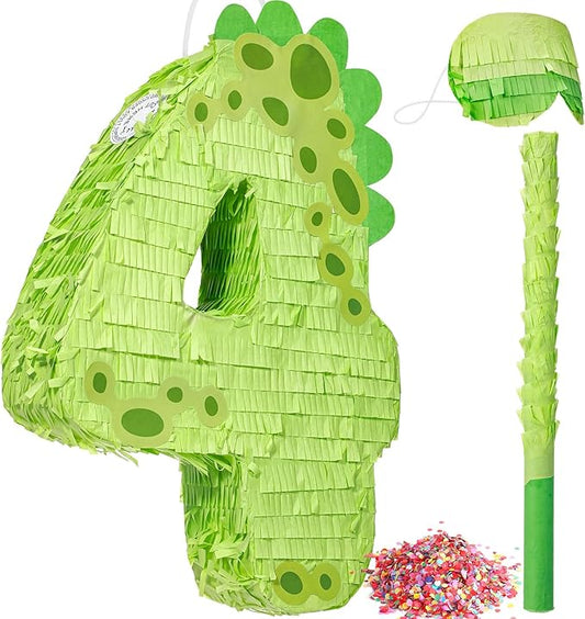 Poen 16 Inch Dinosaur Piñata Number 1 2 3 4 5 6 7 8 9 for Kids