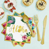 Hawaiian Tropical Luau Party Decorations Supplies 175 PCS Aloha