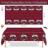 QZYL 2 PCS Graduation Decorations 2026, 108" X 54" Maroon Graduation