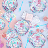 96Pcs Mermaid 5th Birthday Party Decorations Dive Into Five Party