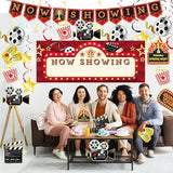 Movie Night Party Decorations Kit 60 Pcs Now Showing Banner Hanging