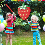 Red Strawberry Piñata For Kids Strawberry Baby Shower Piñata