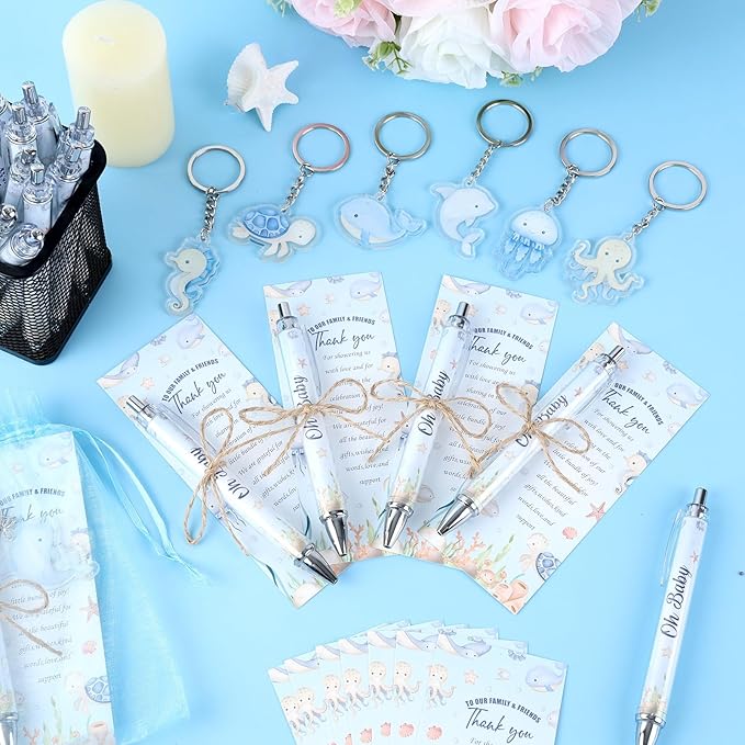 145 Pieces Under the Sea Baby Shower Favors for Guest Ocean Animal