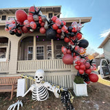 Halloween Balloon Arch Kit Bloody Balloons Garland Black and Red