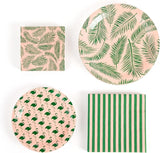 Tropical Luau Party Paper Plate and Napkin Set Premium Quality 80