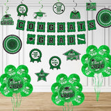 Green Themed 2026 Graduation Decorations Set - Congrats Grad Banner,