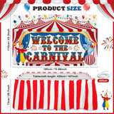 Large Carnival Circus Party Decorations 71 x 43 Inch, Welcome to The