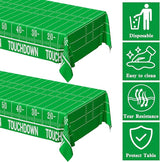QZYL Football Party Decorations - 2PCS Touchdown Tablecloths,
