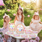 100 Pcs Princess Birthday Plates and Napkins Princess Themed Party