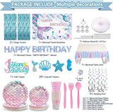 299 Pcs Mermaid Birthday Decorations Mermaid Party Decorations Kit