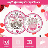 Valentines Day Plates and Napkins Party Decorations 96PCS Anti