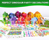 320PCS Dinosaur Birthday Party Decorations Favors Supplies Dino